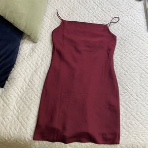 Burgundy Mini Dress